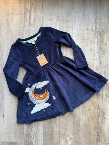 Boden Navy Velour Dress - NEW