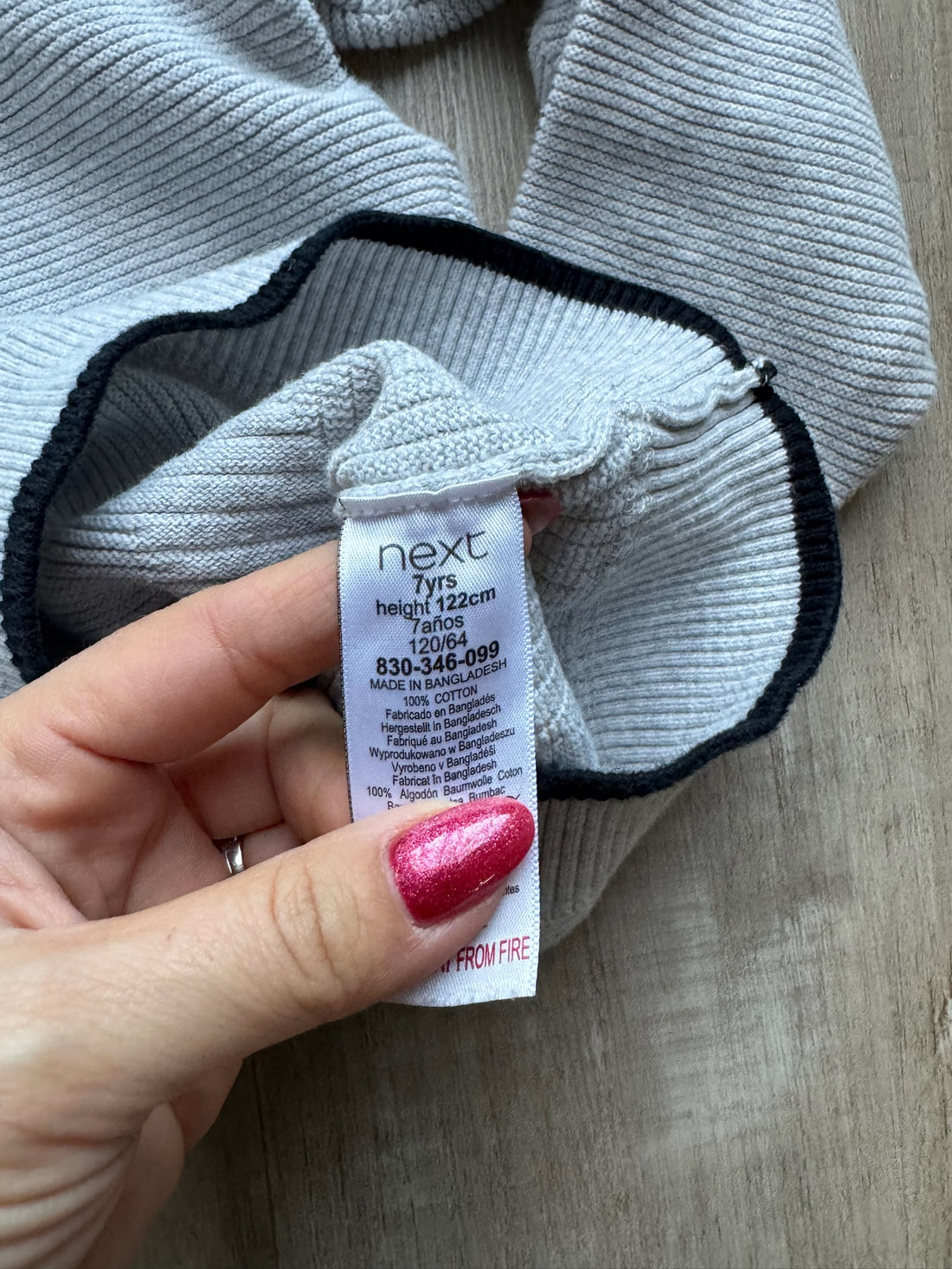 Next Grey Half Zip Pullover