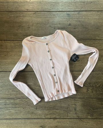 H&M Pink Ribbed Top