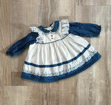 Vintage Bryan Blue / White Dress
