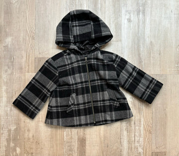 Gap Black Plaid Jacket