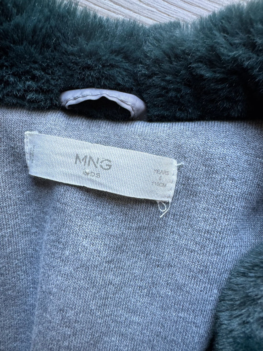 MNG Green Fur Coat