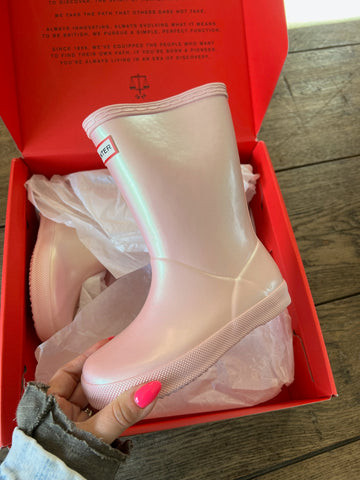 Hunter Light Pink Boots - NEW