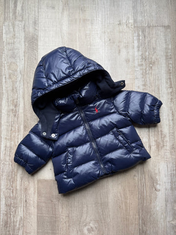 Ralph Lauren Navy Puff Coat - NEW