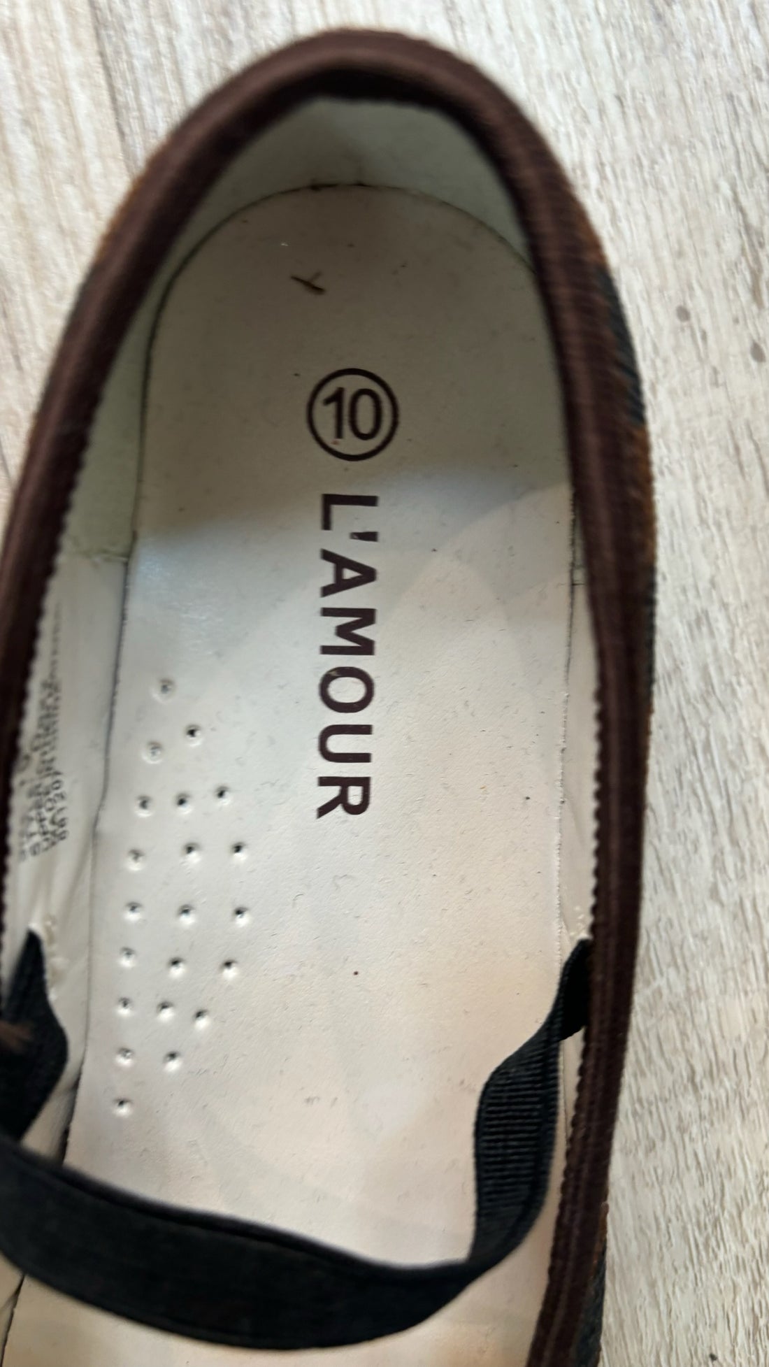 L’Amour Brown Mary Janes