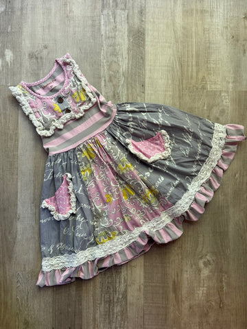 Mustard Pie Pink & Grey Dress