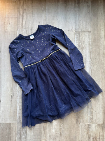 Hanna Andersson Navy Tulle Dress