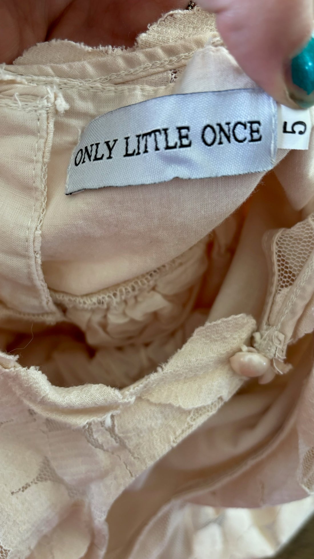 Only Little Once White Lace Dress