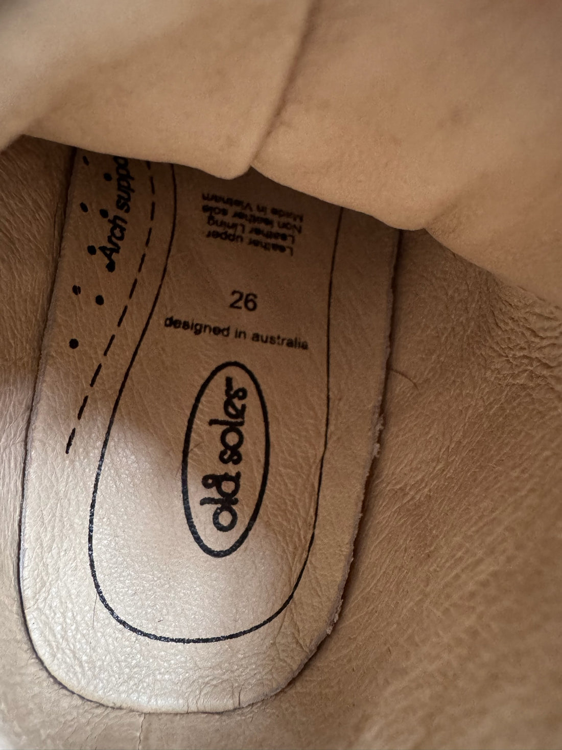 Old Sole Tan Shoes