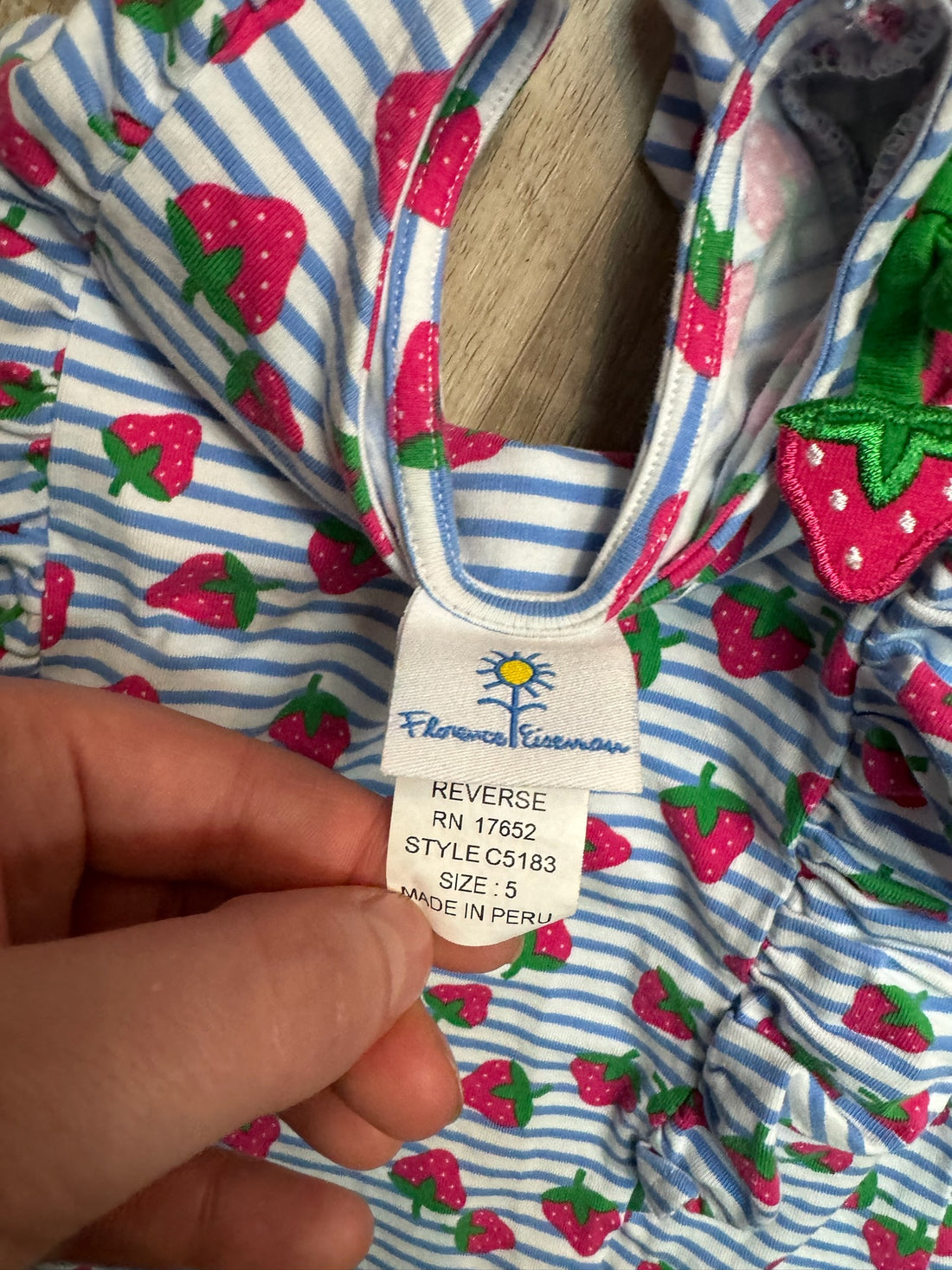 Florence Eiseman Strawberry Tank