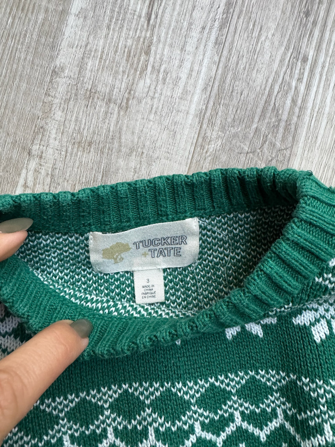 Tucker & Tate Green Fair Isle Sweater