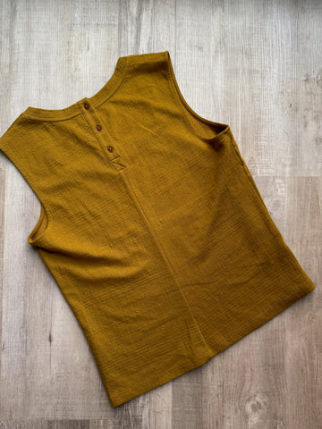 Anthropologie Mustard Tank