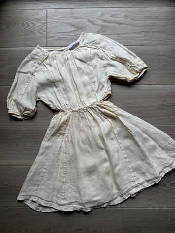 Zara Cream Linen Dress