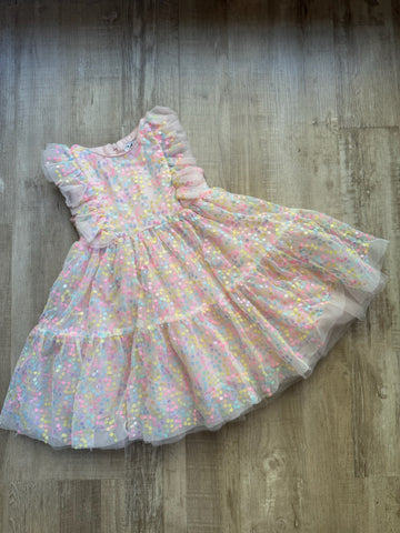 Lola & The Boys Pink Sequins Dress