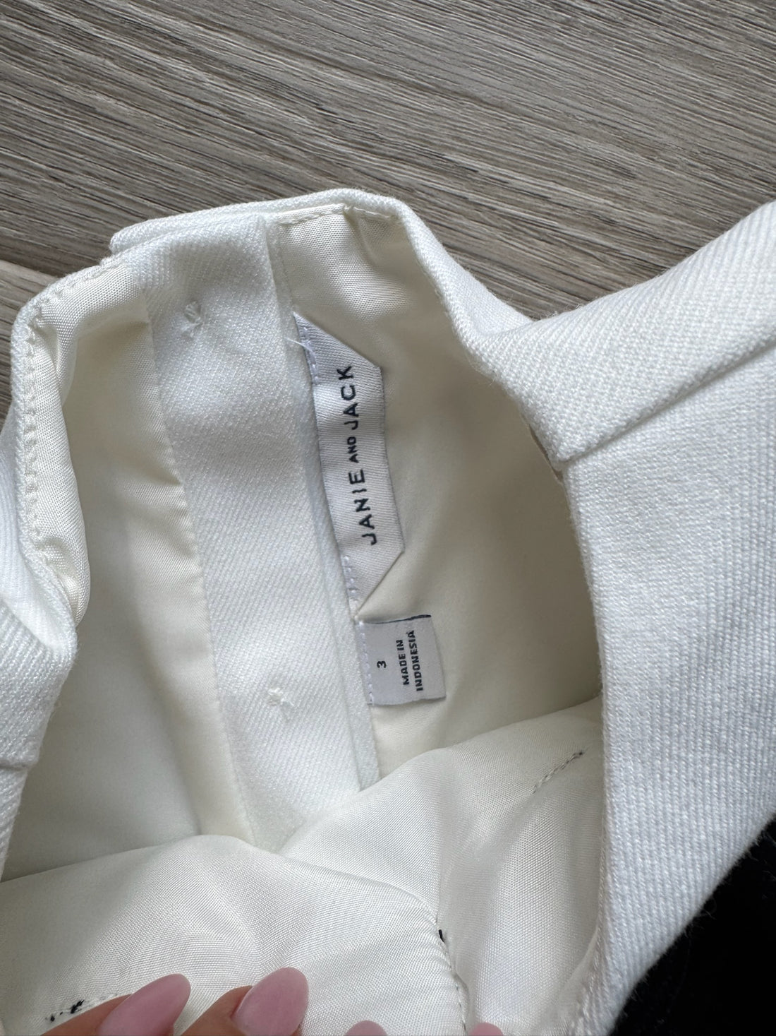 Janie & Jack White Black Bow Dress