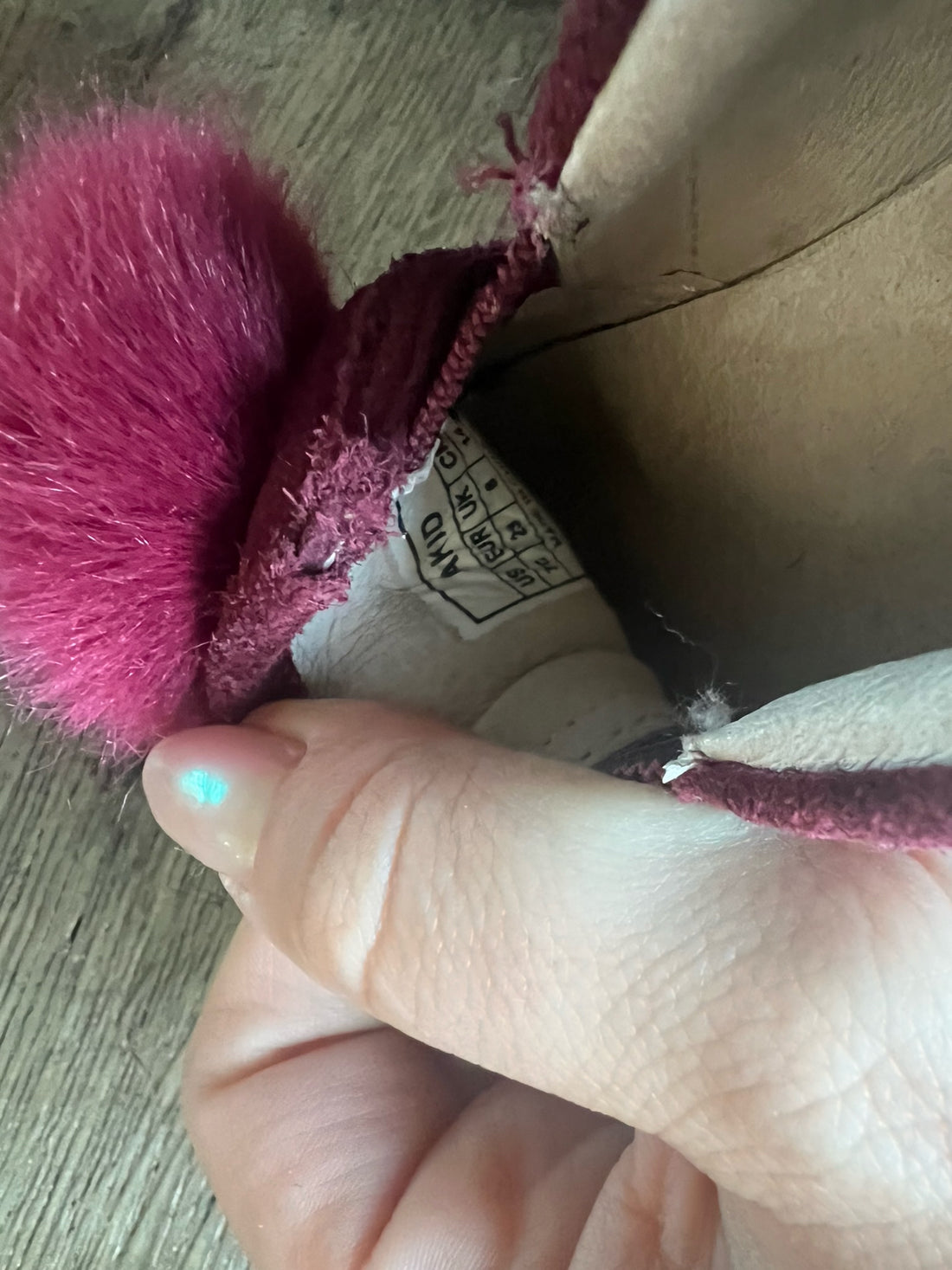 AKID Burgundy Flats
