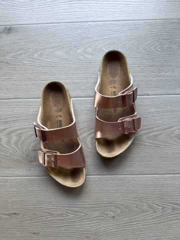 Birkenstocks Rose Gold