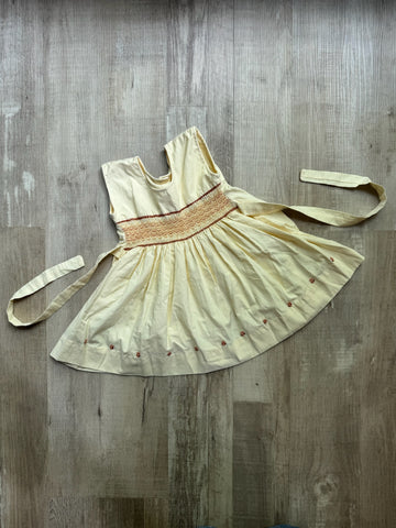 Vintage Yellow Apron Dress