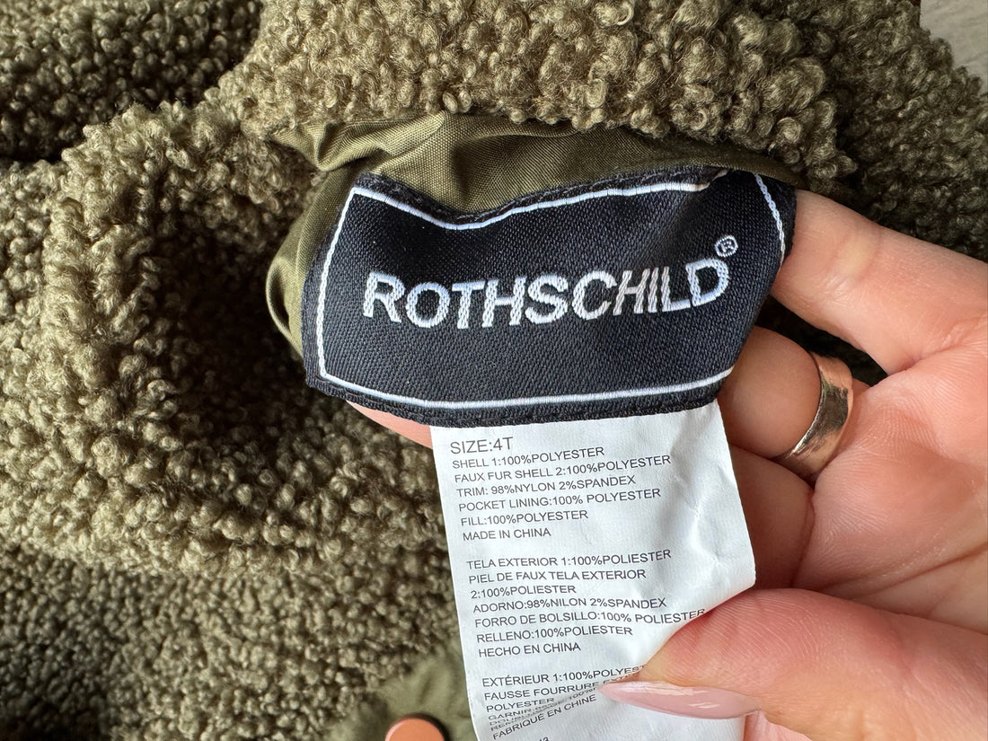 Rothschild Green Sherpa Coat