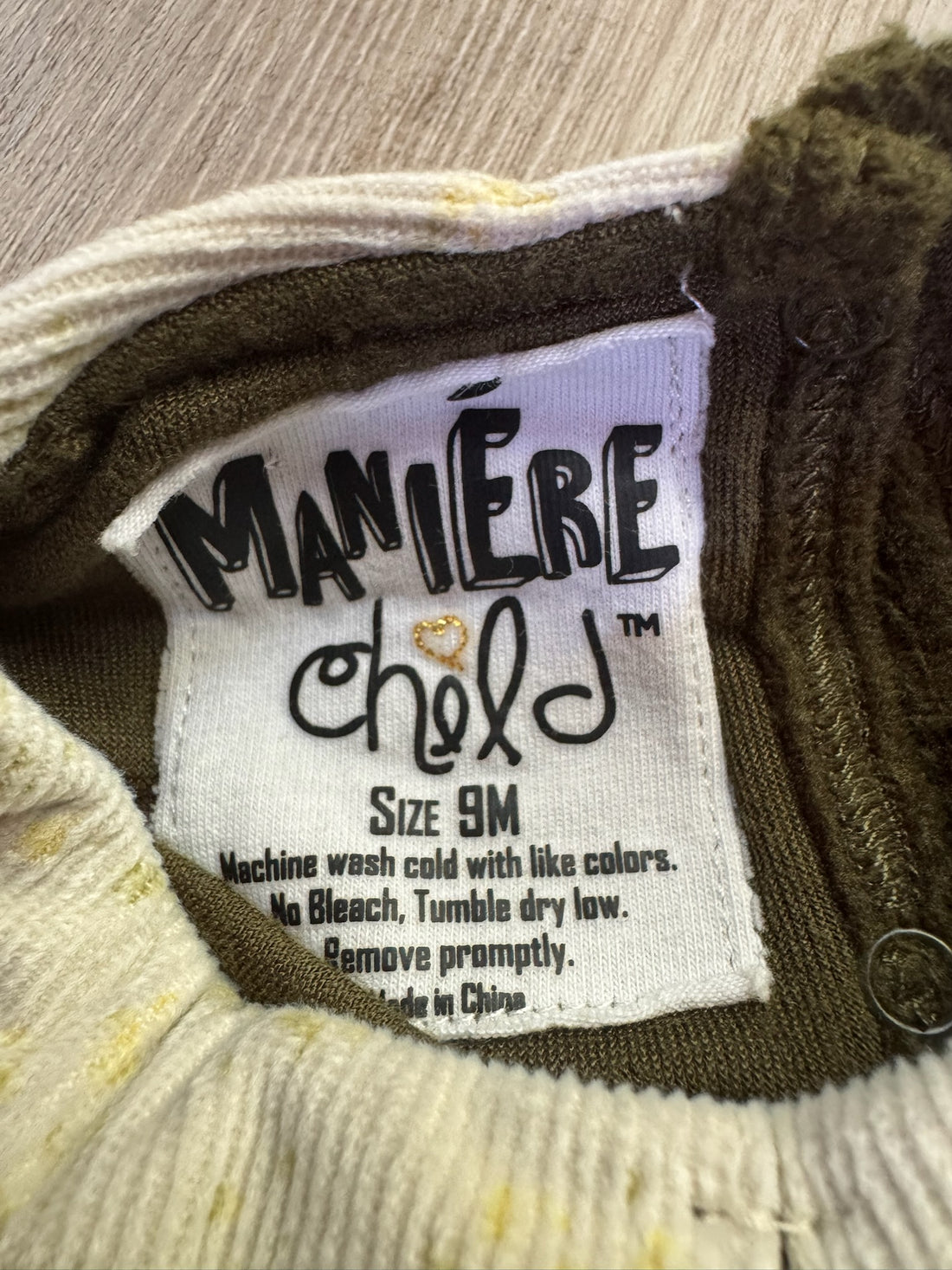 Maniere Child Green Romper