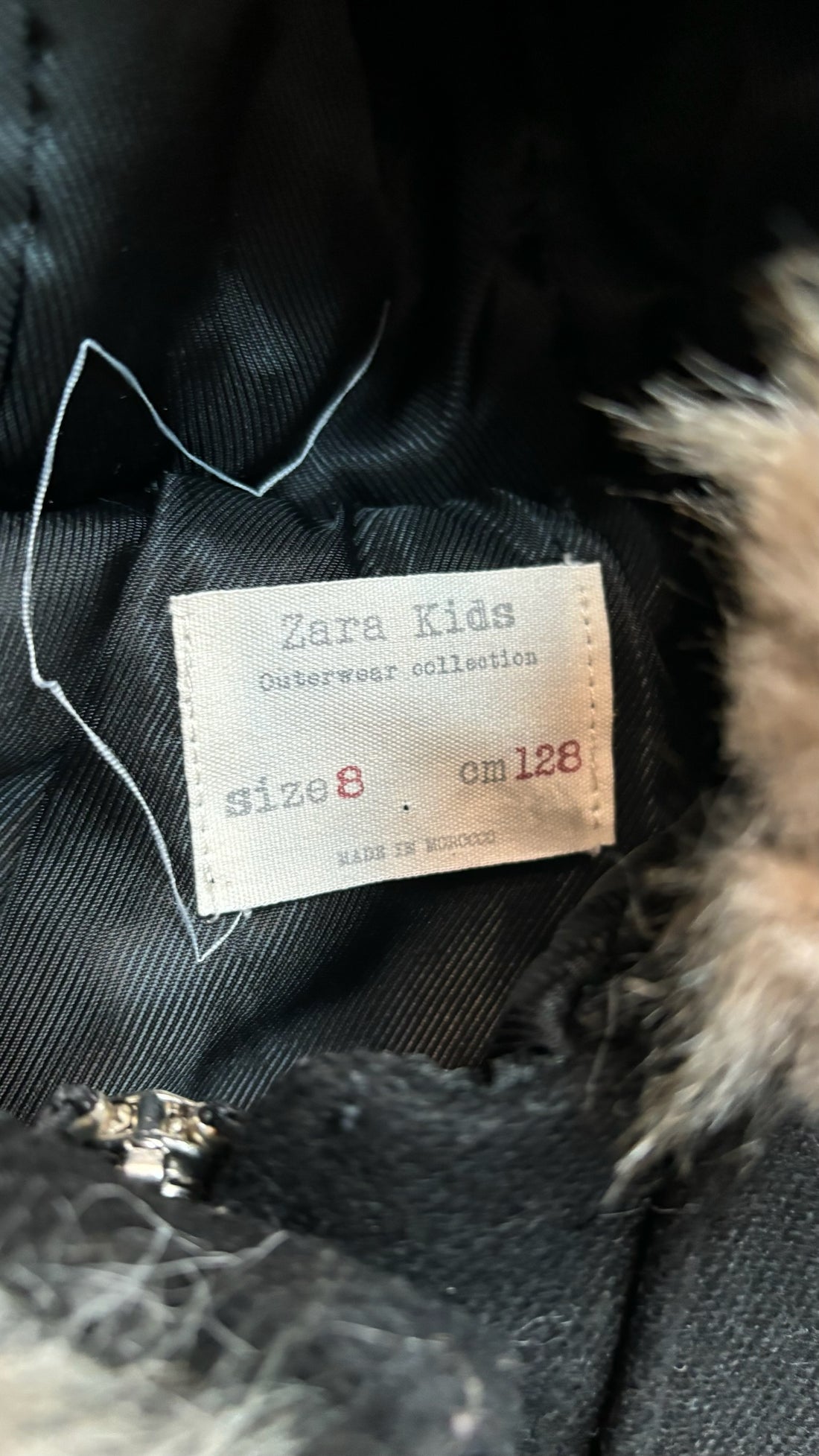 Zara Kids Black Coat