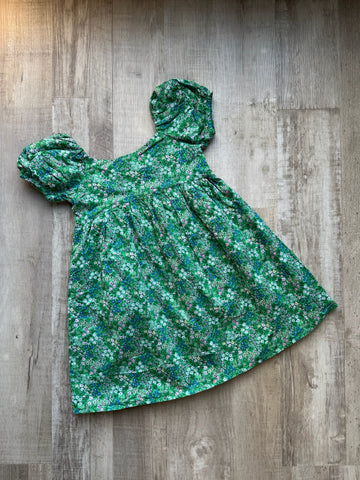 Janie & Jack Green Floral Dress