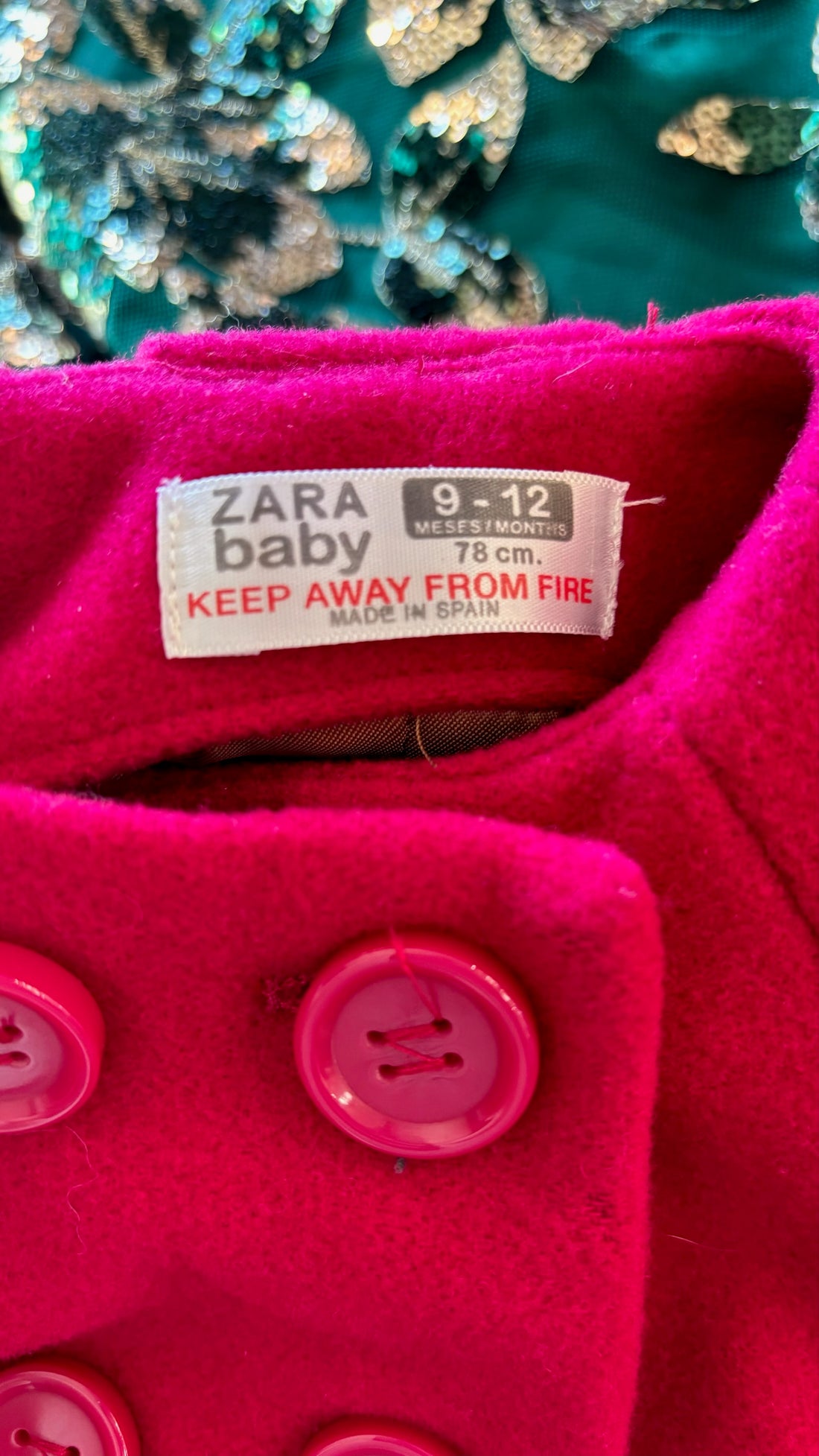 Zara Hot Pink Peacoat