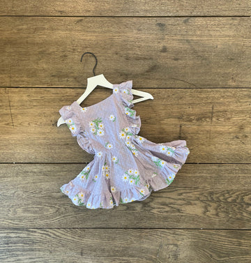 Numi Purple Daisy Pinafore