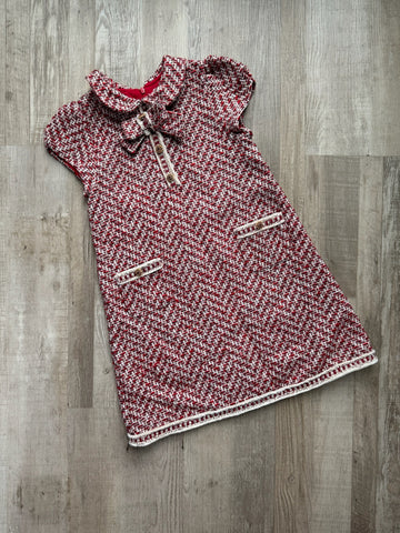 Patachou Red Tweed Dress