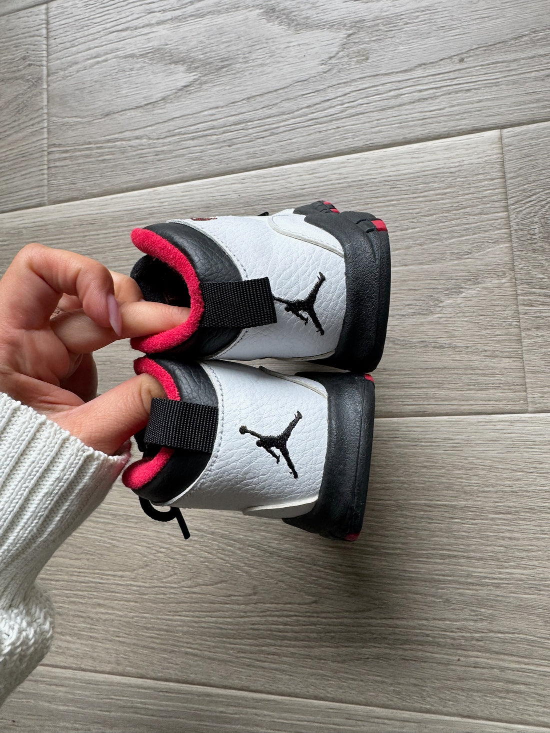 Jordan White/Black/Red Shoes