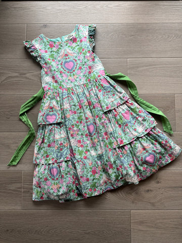 Boden Green Heart Floral Maxi