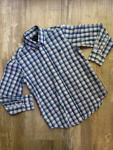 Ralph Lauren Blue Plaid Button Down