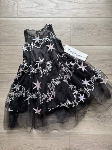 Blue Gorgeous Black Star Dress - NEW