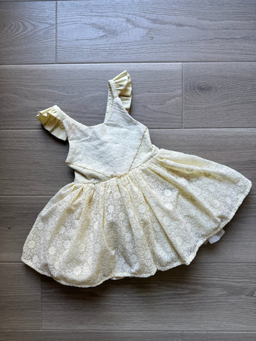 Wild Purple Cream Lace Dress - AS IS