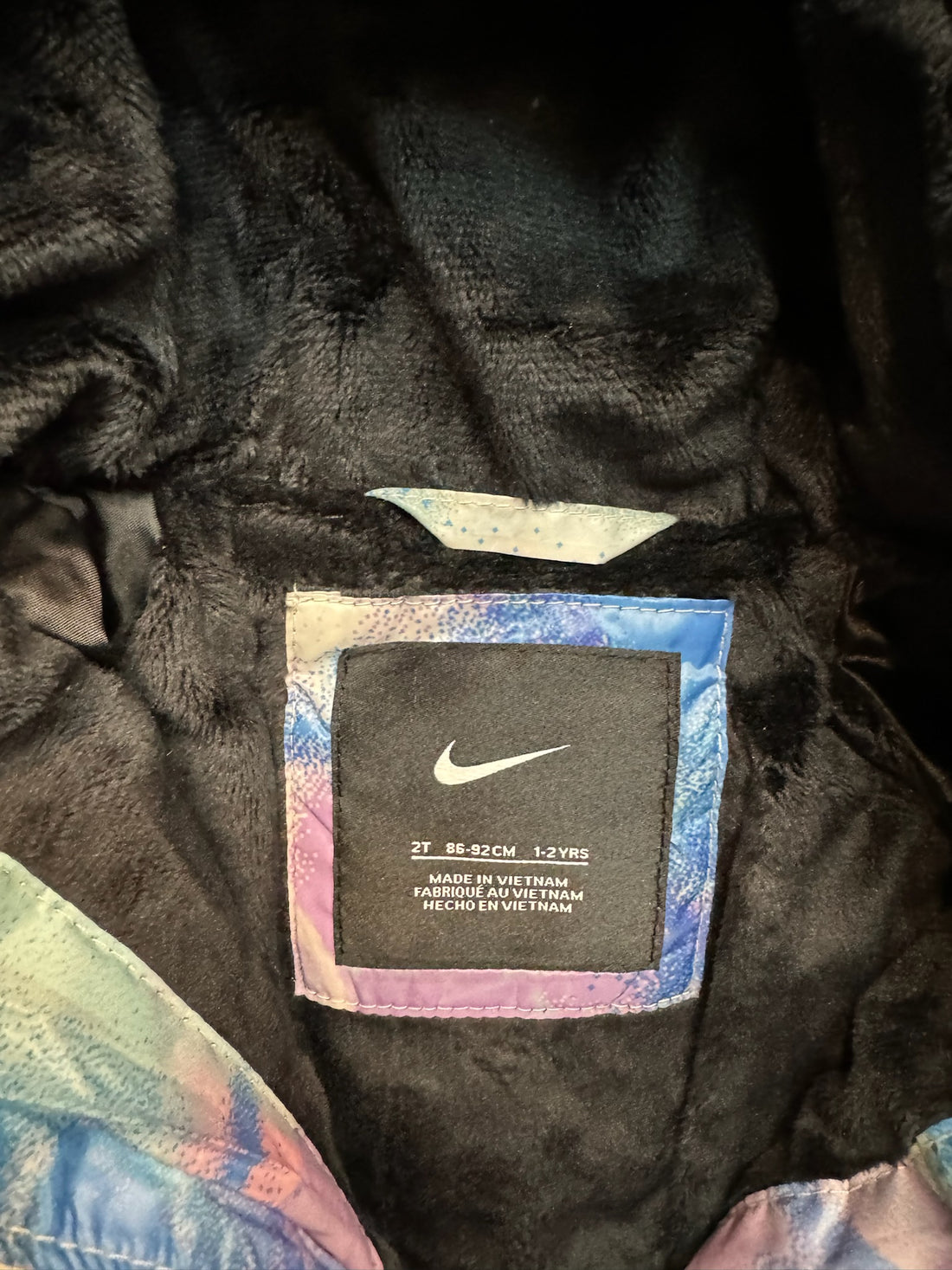 Nike Cotton Candy Color Puffer Coat