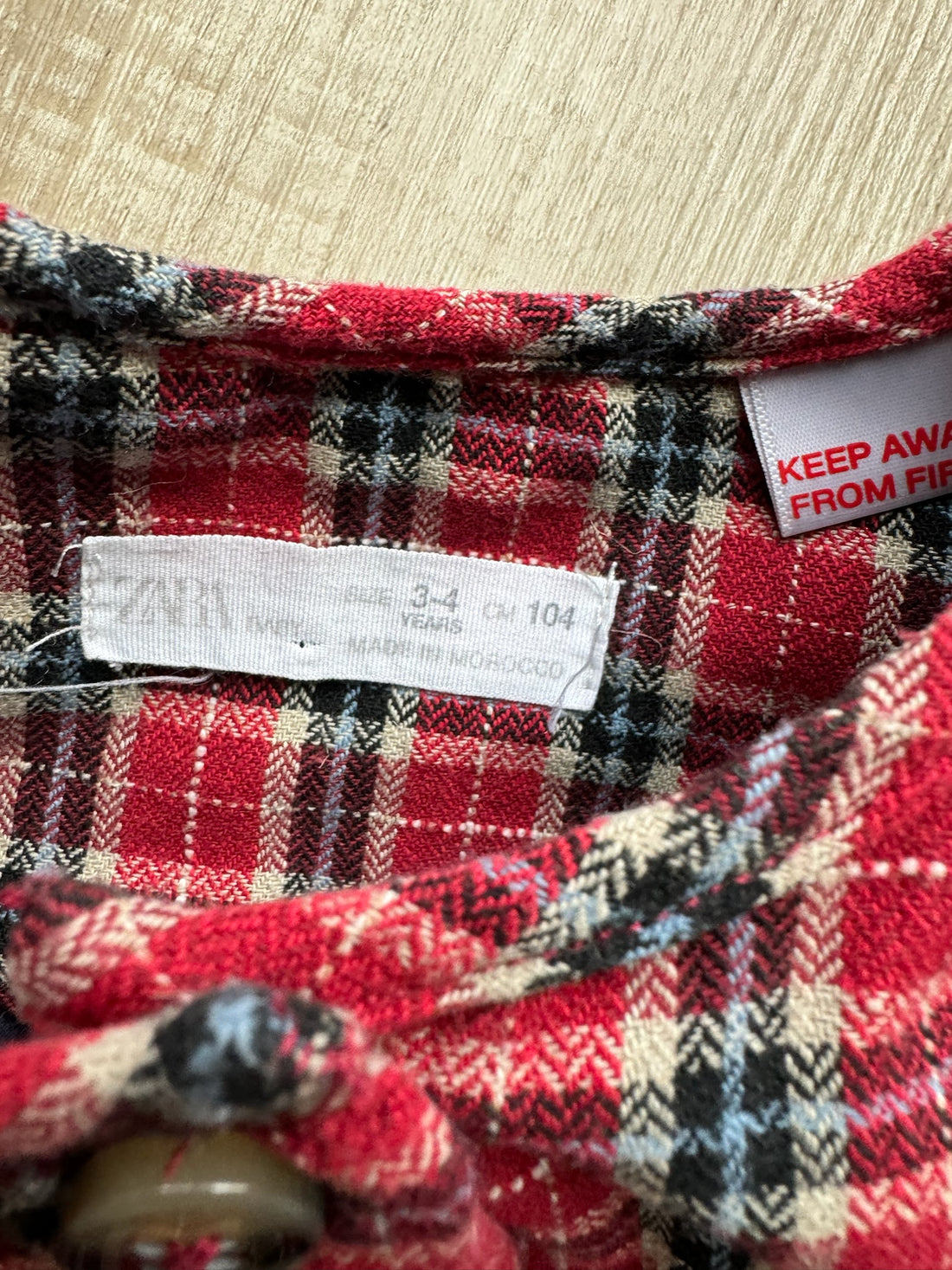 Zara Red Plaid Dress