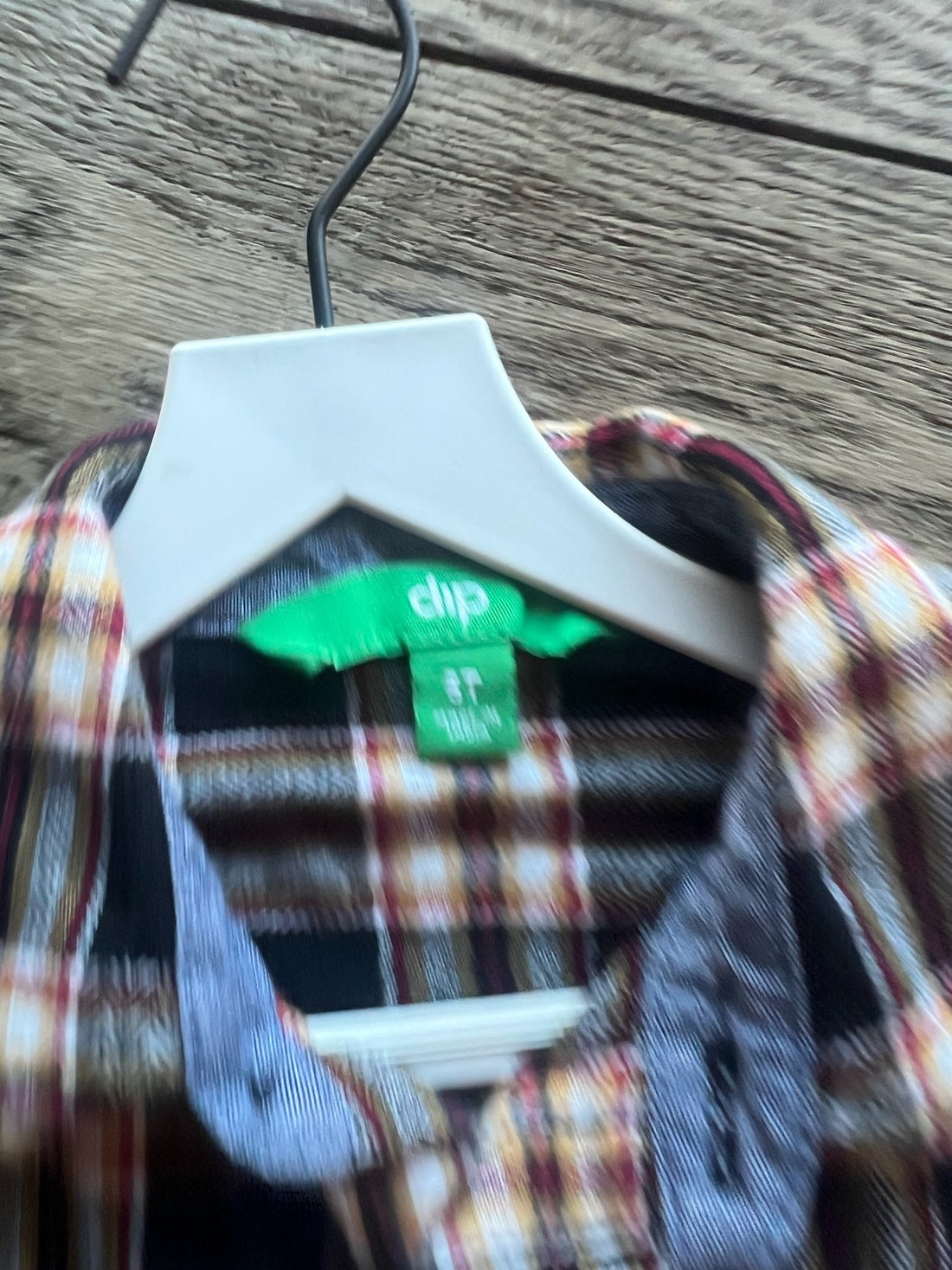Dip Black Plaid Button Down