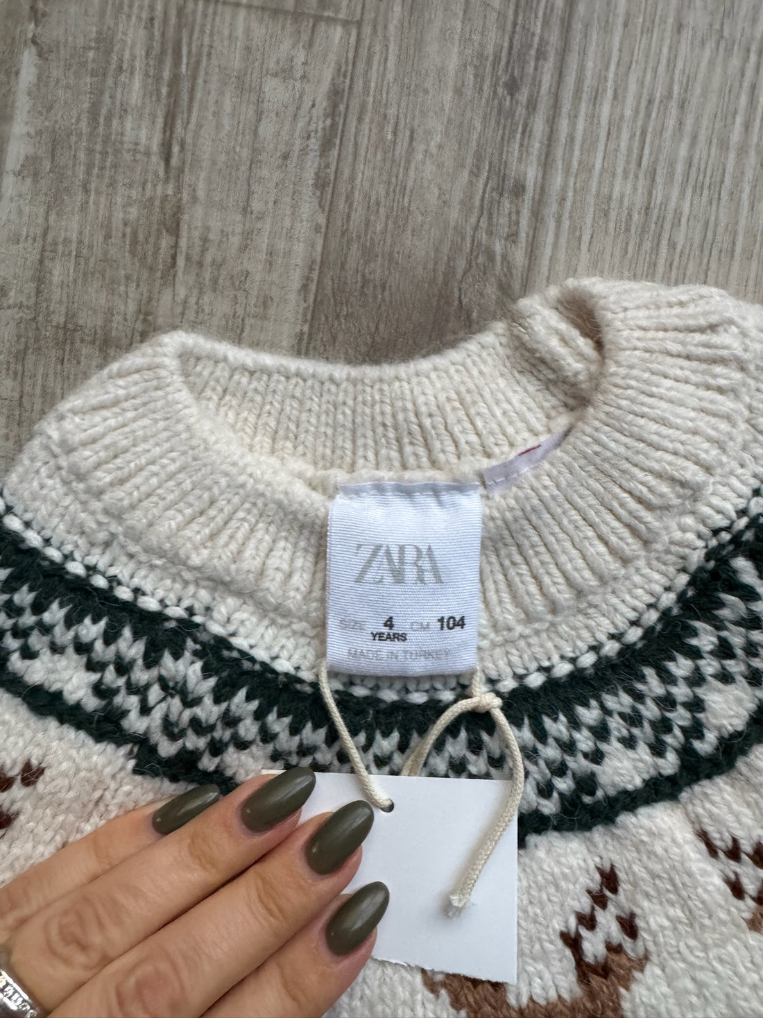 Zara Reindeer Sweater - NEW