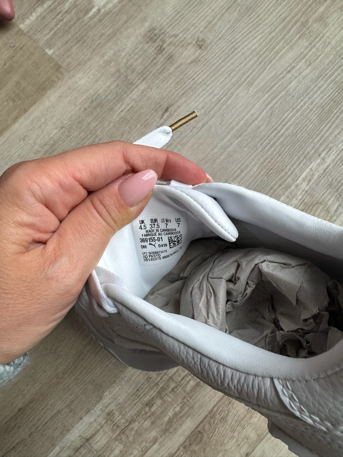 Puma White Leather Shoes