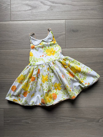 Pleiades Vintage Fabric Floral Dress
