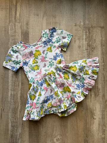 Numi Handmade Floral Bird Pinafore