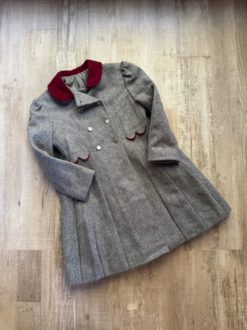 Vintage Grey Wool Coat