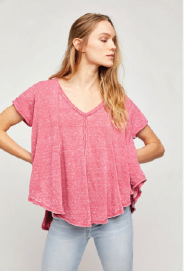 Free People Raspberry Color Top