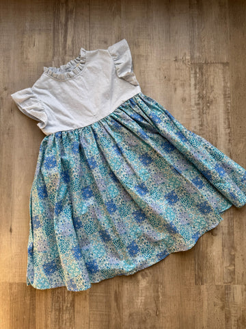 Le Petit Elle Blue Floral Dress