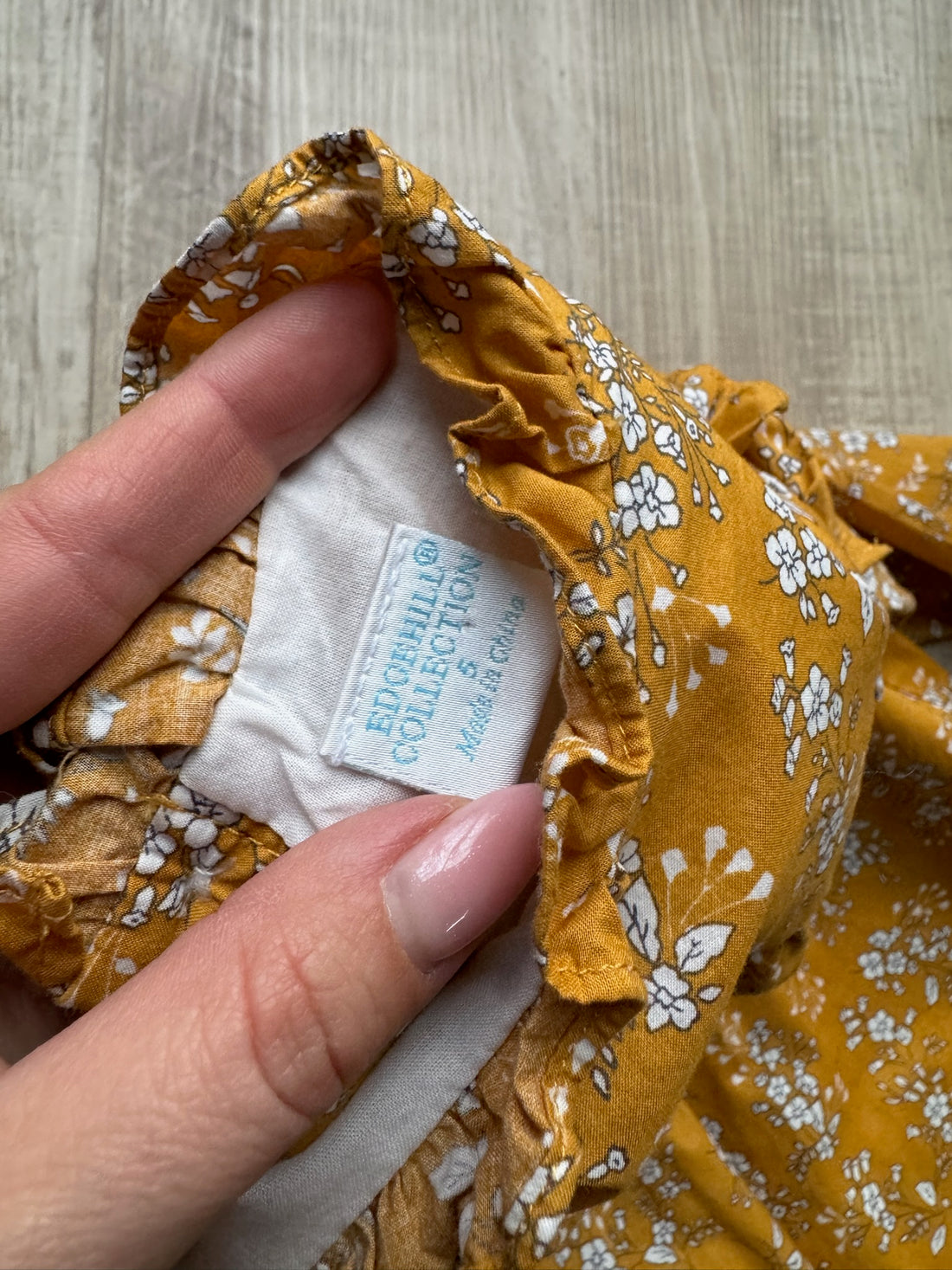 Edgehill Collection Mustard Floral Dress