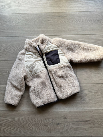 Zara Cream Sherpa Jacket
