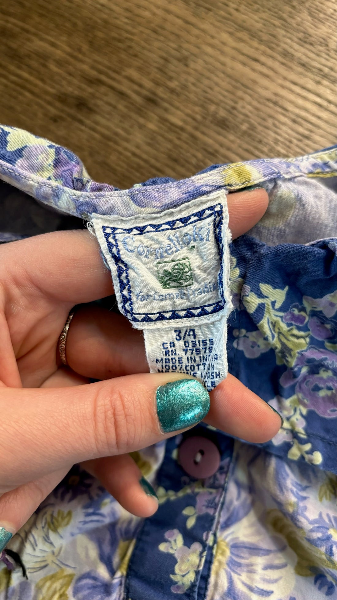 Cornelloki Blue Floral Dress
