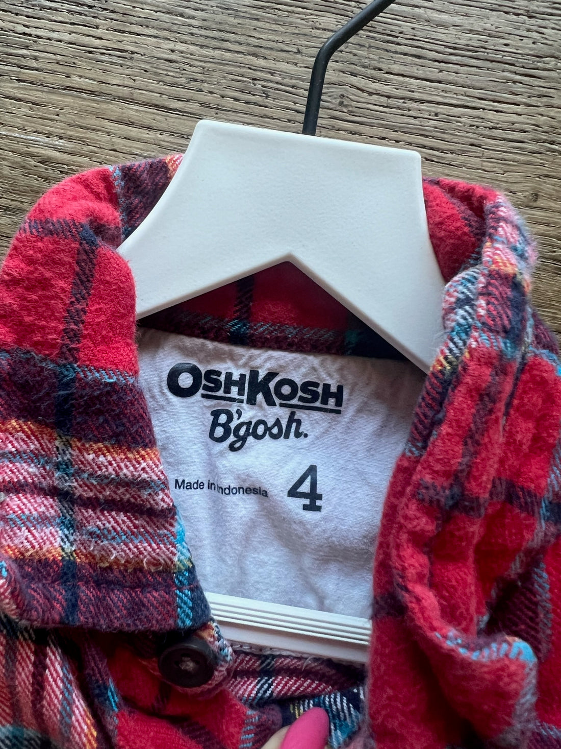 Oshkosh Red Plaid Button Down