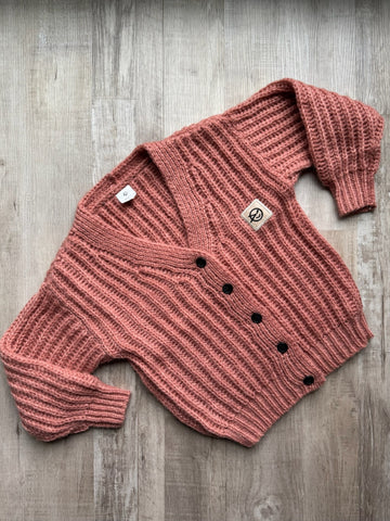 Wynken Rust Knit Cardigan