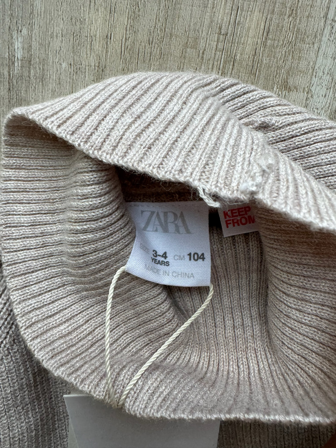 Zara Tan Turtleneck Sweater - NEW
